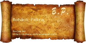Bohács Petra névjegykártya